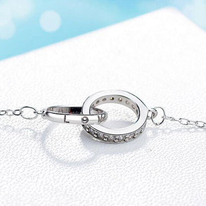 Double Ring Necklace