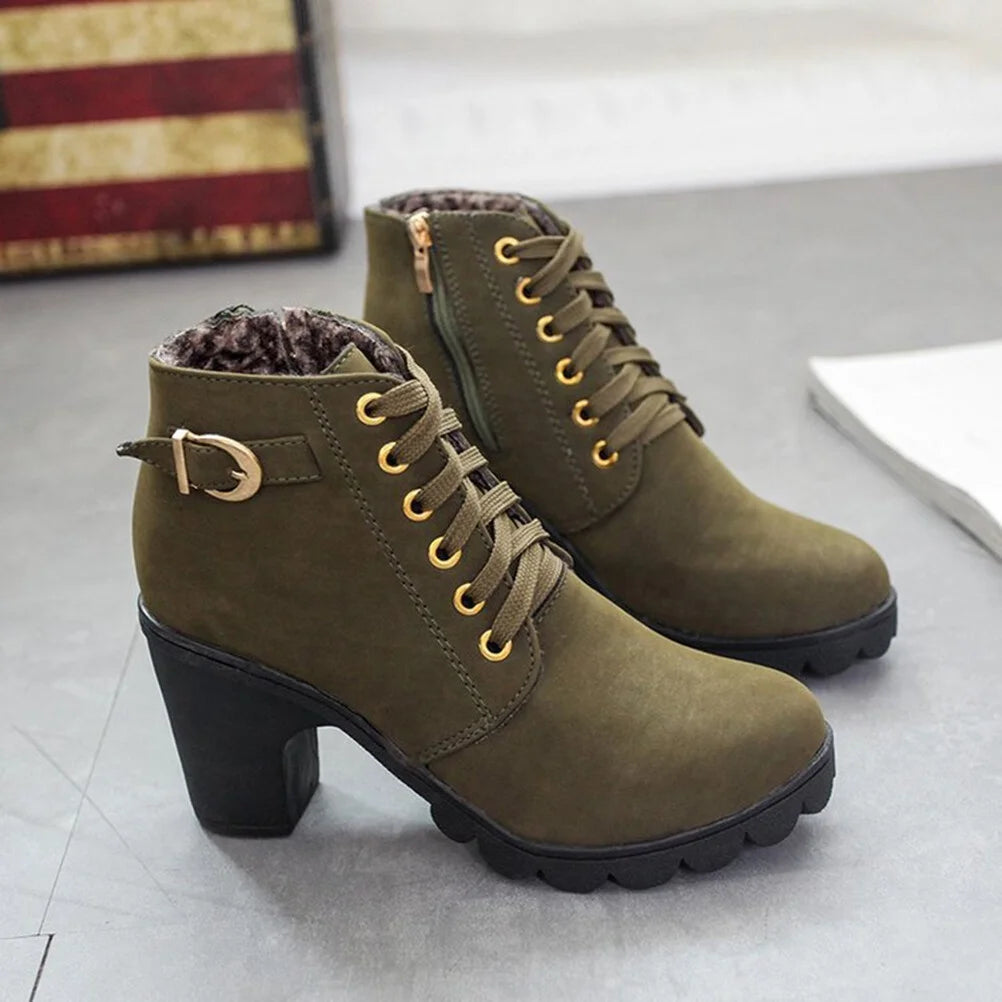 Liora Mid-Heel Ankle Boots