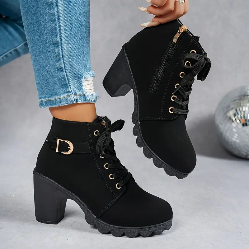 Liora Mid-Heel Ankle Boots
