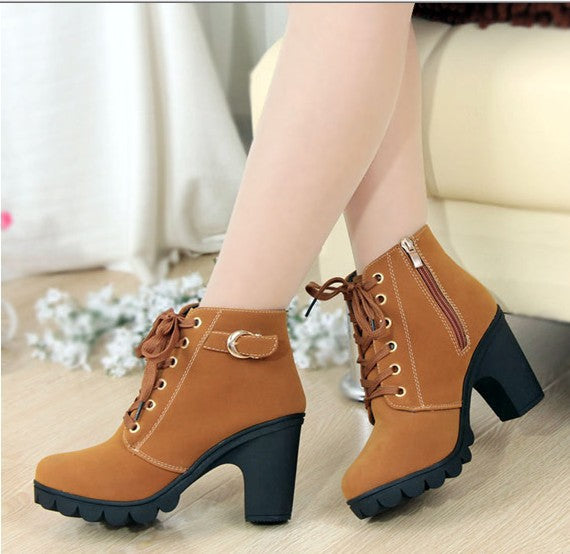 Liora Mid-Heel Ankle Boots