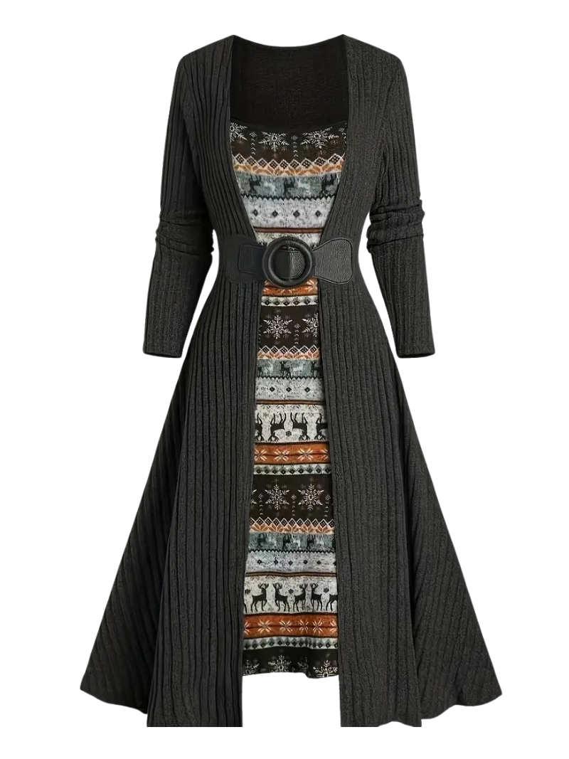 Liora Elegance Cardigan Dress