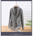 Herre genser cardigan langermet frakk