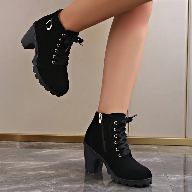 Liora Mid-Heel Ankle Boots