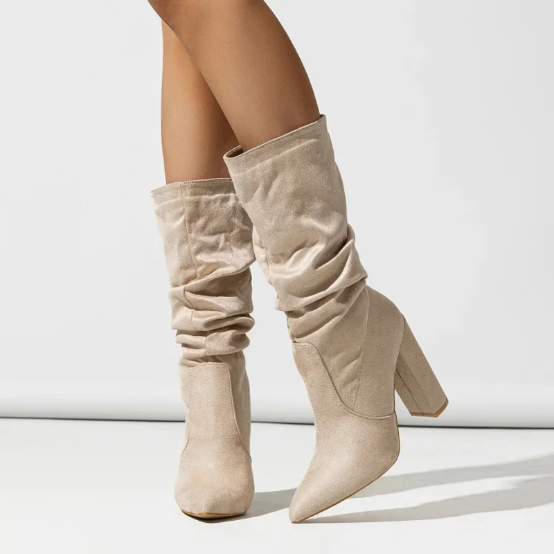 Serena slouchy semsket støvler
