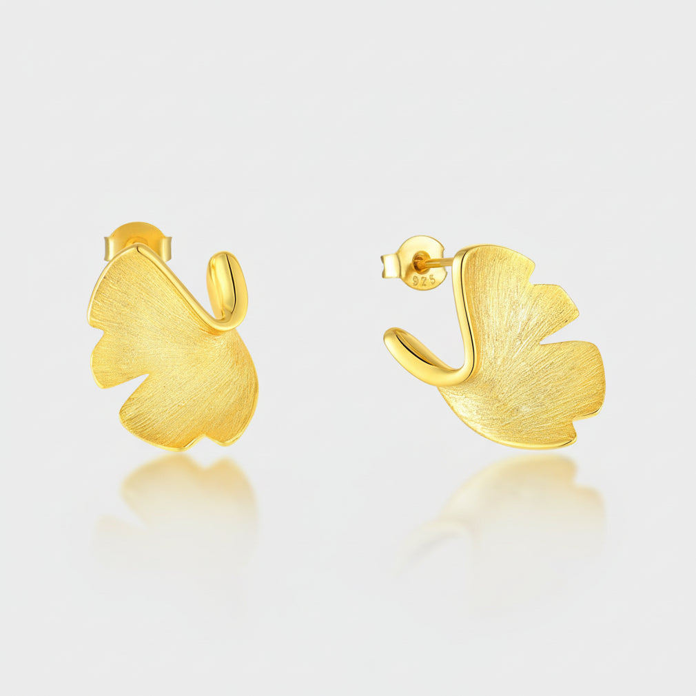 Ginkgo Leaf Earrings