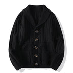 Herre genser cardigan langermet frakk