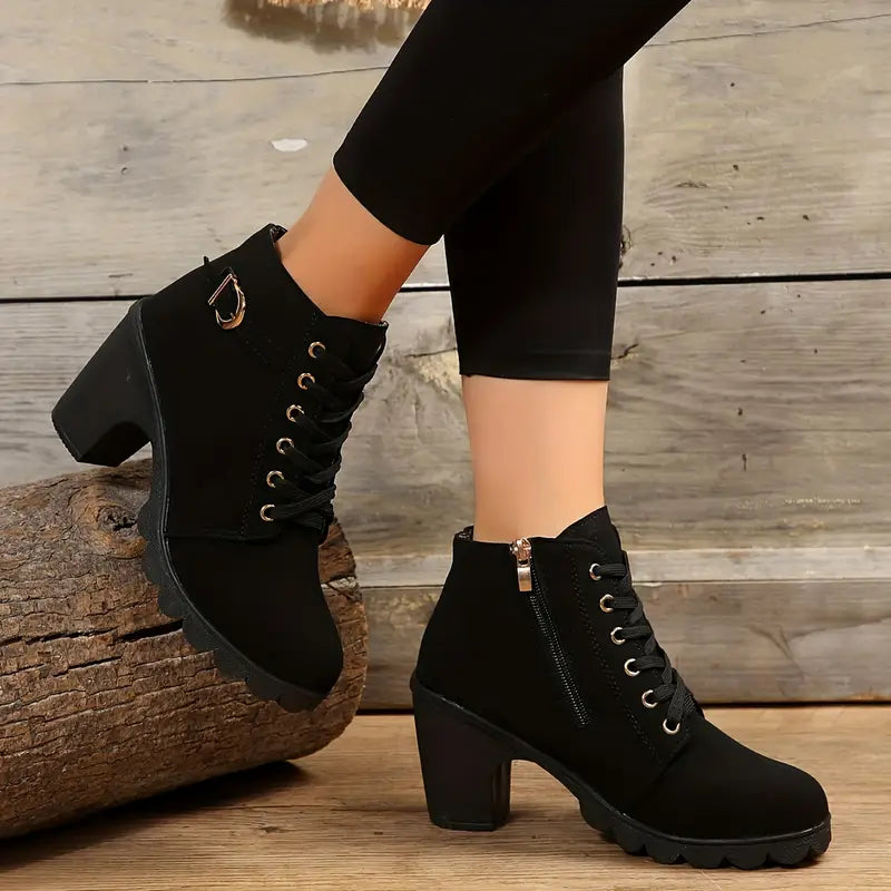 Liora Mid-Heel Ankle Boots