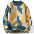 Lazaro geometrisk strikket genser